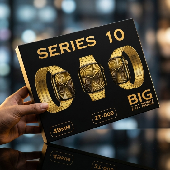 Premium Golden Edition Smartwatch Sale - Series 10 (ZT-009)